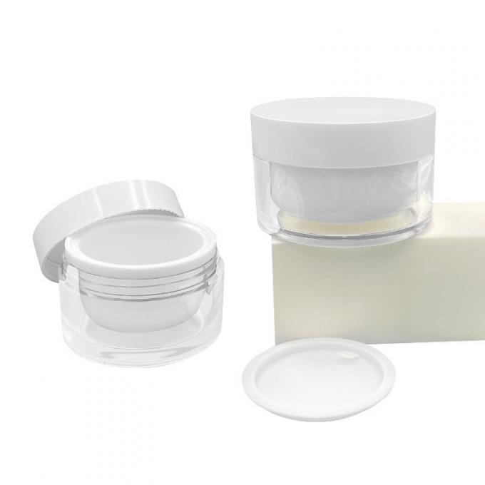 Customizable 50g Diamond Acrylic Jar With Simple Design OEM/ODM Logo Available 0