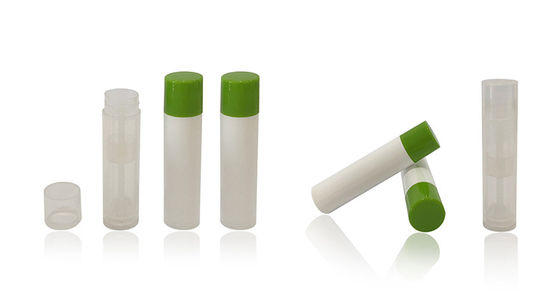 スクリップキャップ 白い散布 プラスチック リップバームチューブ 15*66mm 高耐久性