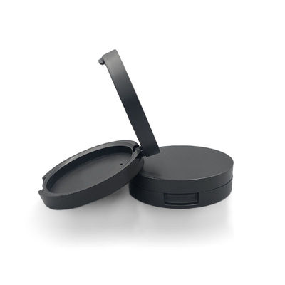 マットブラック パーソナライズド 空っぽ コンパクト 粉末ケース 67mm*19mm