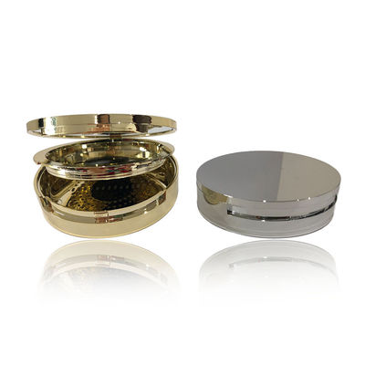 オーダーメイド ゴールド 空っぽ コンパクト 粉末ケース 59mm パンサイズ