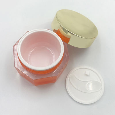 漏れ防止透明アクリル化粧品瓶 ダイヤモンドのクリーム用瓶 - 50g