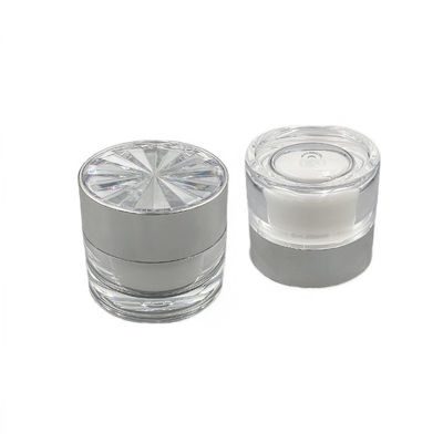 漏れ防止 ダイヤモンド アクリル化粧品 容器 皮膚ケアクリーム 30g/50g 小容器