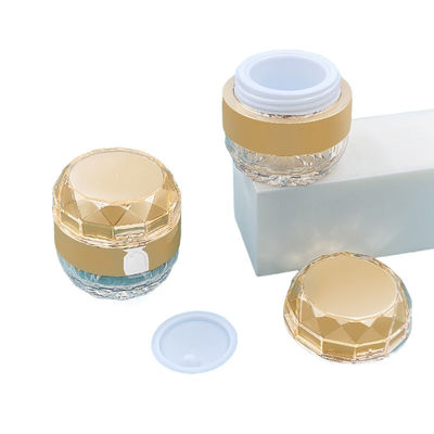 パーソナライズ可能な 50g アクリル化粧品瓶 ダイヤモンドの瓶 デザイン 皮膚ケアクリーム容器