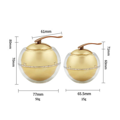 ダイヤモンドアクリル化粧品瓶 漏れ防止 皮膚ケアクリーム容器 30g/50g
