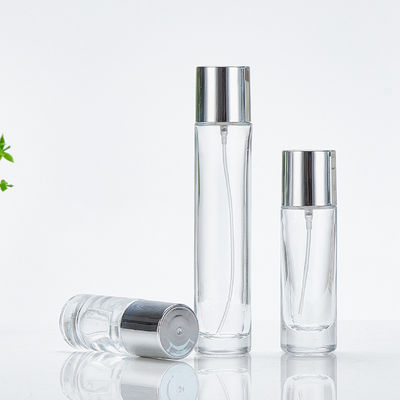 透明ガラス 基礎 ボトル スクリューキャップ 100ml 丸い形 シンプルなデザイン