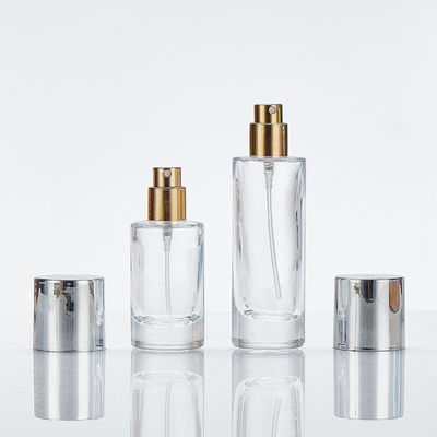 透明ガラス 基礎 ボトル スクリューキャップ 100ml 丸い形 シンプルなデザイン