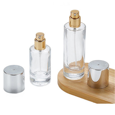 透明ガラス 基礎 ボトル スクリューキャップ 100ml 丸い形 シンプルなデザイン