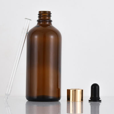 100ml 透明ガラス ファンデーション ボトル 丸いドロッパー キャップ コスメティック パッケージ 無料サンプル