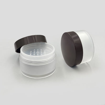 透明な丸い緩い粉末ケース 15g コンパクトの粉末容器