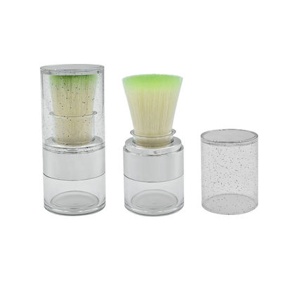 持続可能なカスタムロゴ粉末アプリケーションのための15g Twist Open Clear Loose Powder Case