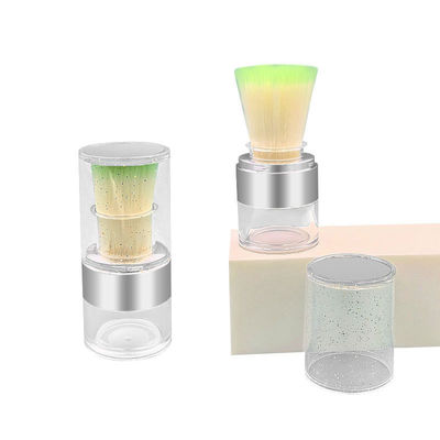 持続可能なカスタムロゴ粉末アプリケーションのための15g Twist Open Clear Loose Powder Case
